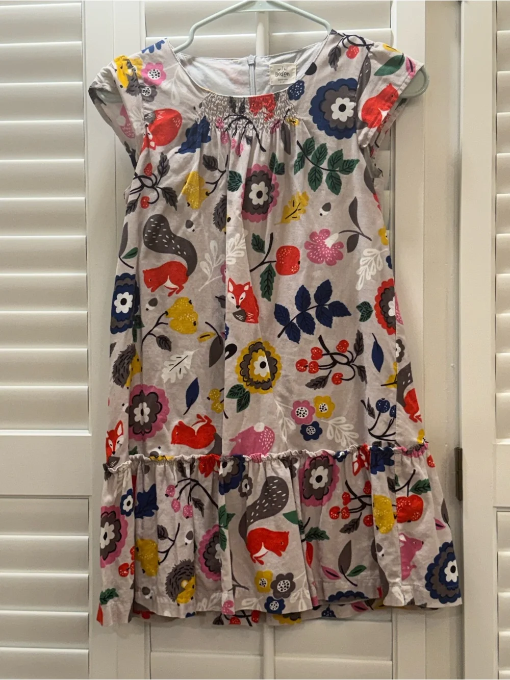 Mini Boden Floral & Animal Print Summer Dress - Multi